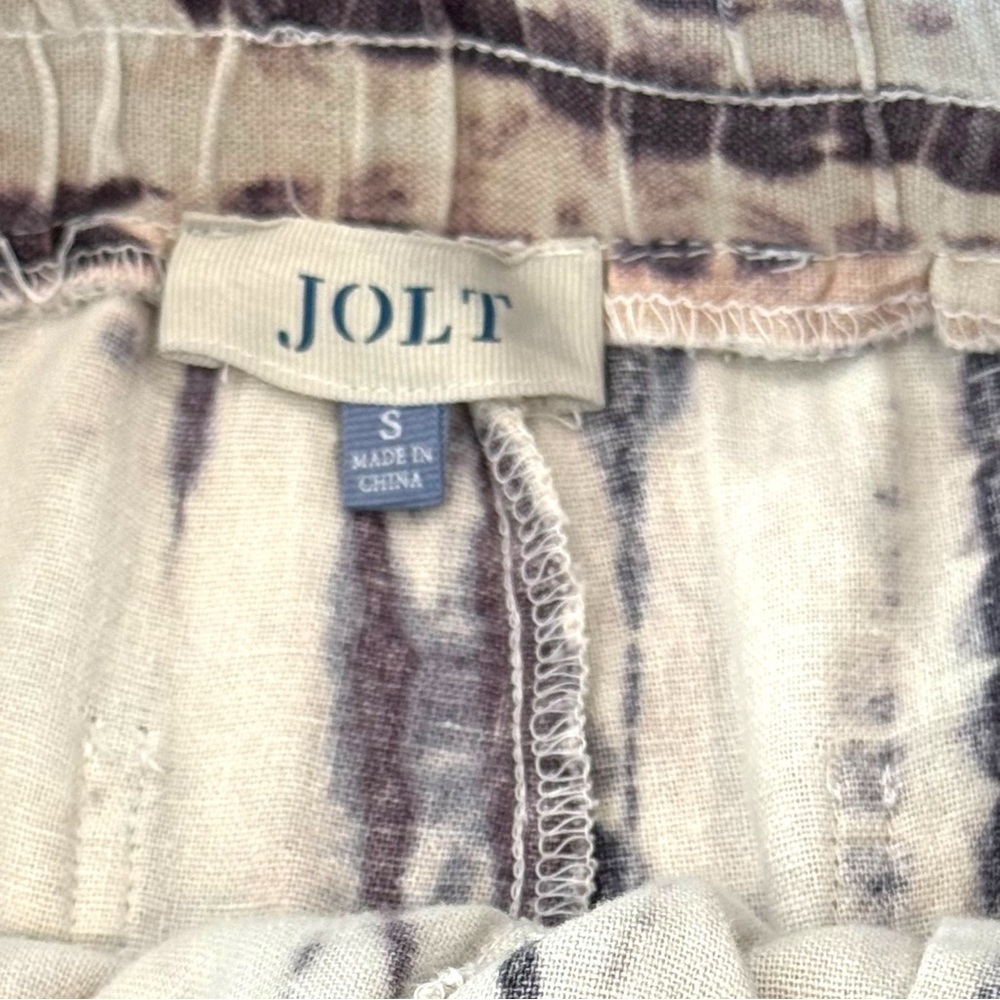 Jolt Tie Dye Wide Leg Paperbag Drawstring Waist Beach Pants Sz Small
Linen Blend - Picture 4 of 5